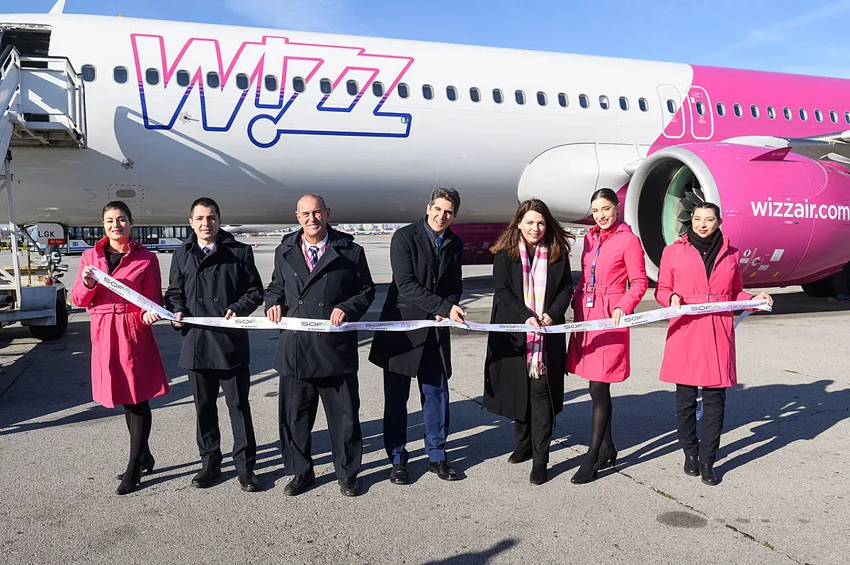 Wizz Air добави седми самолет в София, стартира нови маршрути