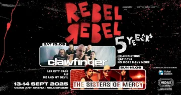 Clawfinger и Тhe Sisters of Mercy идват у нас за Rebel Rebel 5