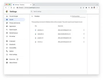 Google Chrome вече официално поддържа вход без парола