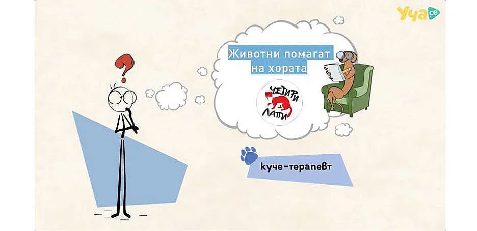 Как животните могат да помагат на хората и какво е куче терапевт?