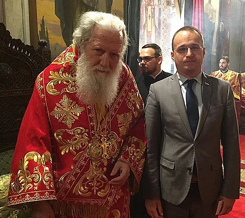 Председателят на партия МИР Симеон Славчев поздрави патриарх Неофит