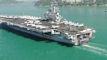 Голям удар от САЩ! Къде влезе "Роналд Рейгън"