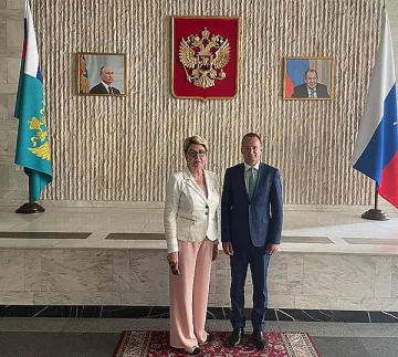 Председателят на партия МИР Симеон Славчев се срещна с руския посланик Елеонора Митрофанова