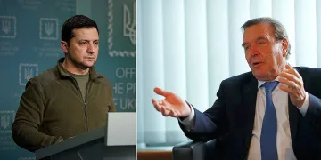 Зеленски се нахвърли жестоко на бивш германски канцлер. Причината